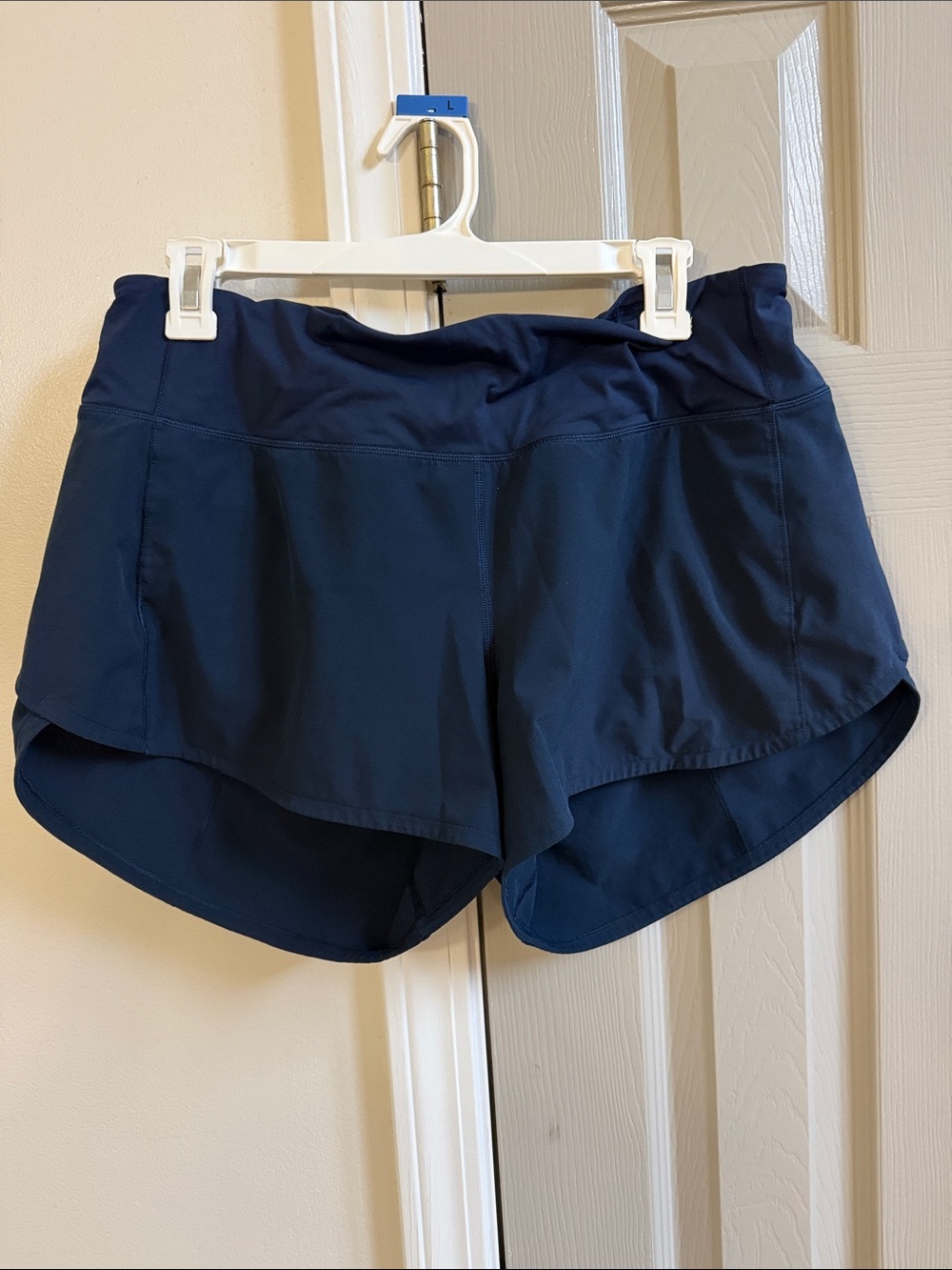 Women's Lululemon Soeed Up Navy Running Shorts